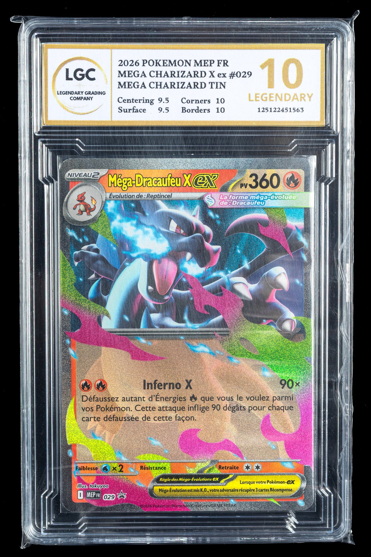 MEGA CHARIZARD X #029 PROMO FR LGC 10