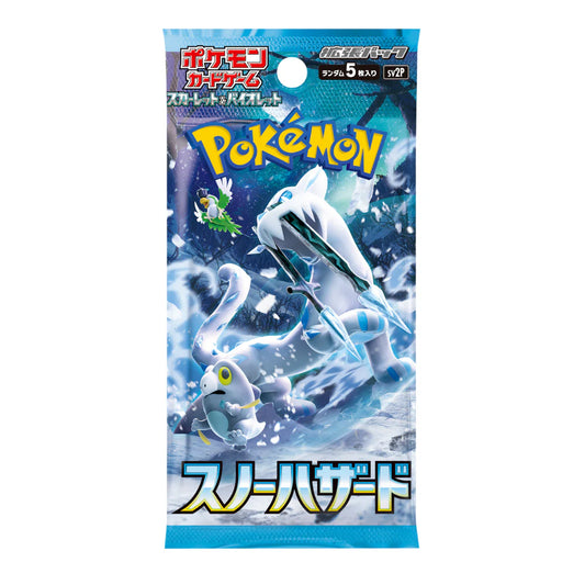 Pokémon Écarlate et Violet Snow Hazard SV2P – Booster JP – 5 Cartes