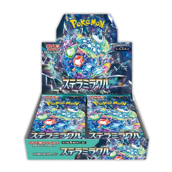Pokémon Scarlet et Violet ex Stellar Miracle SV7 – Boîte Scellée JP – 30 Boosters